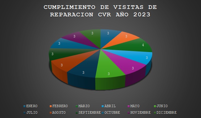 CUMPLIMIENTO DE VISITAS DE REPARACION CVR 2023
